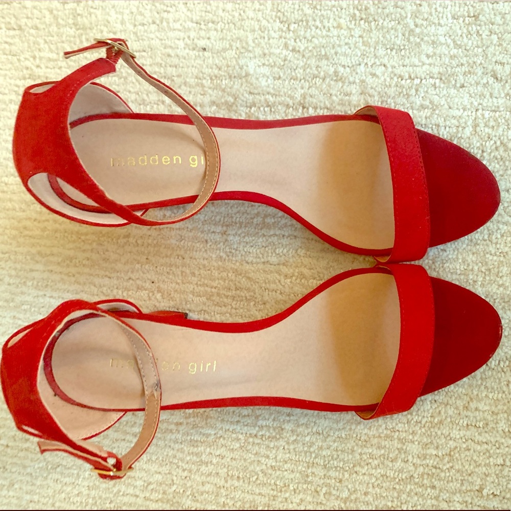 Madden Girl Bella Two-Piece Block Heel Sandals